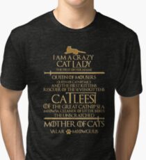 Mother Of Cats. Catleesi Tri-blend T-Shirt
