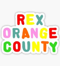 REX ORANGE COUNTY TSHIRT Sticker