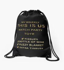 My Weekly This Is Us Watch Party Tote Drawstring Bag