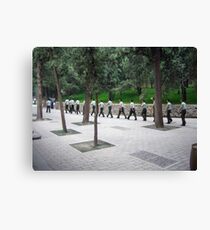 Soldiers Marching Canvas Print