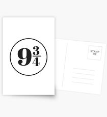 Platform Nine and Three Quarters Postcards