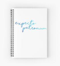 Blue Expecto Patronum Spiral Notebook