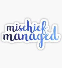 Ombre Mischief Managed Sticker