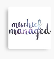 Galaxy Mischief Managed Metal Print