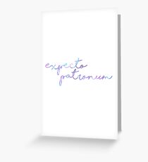 Neon Expecto Patronum Greeting Card