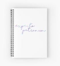 Neon Expecto Patronum Spiral Notebook