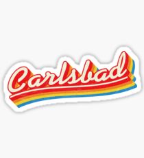 Carlsbad | Retro Rainbow Sticker