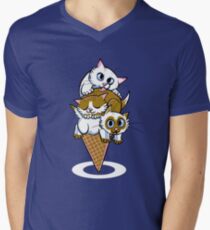 Kitten Cone Men's V-Neck T-Shirt