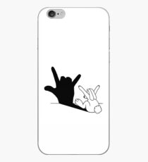 Rabbit Love Hand Shadow iPhone Case