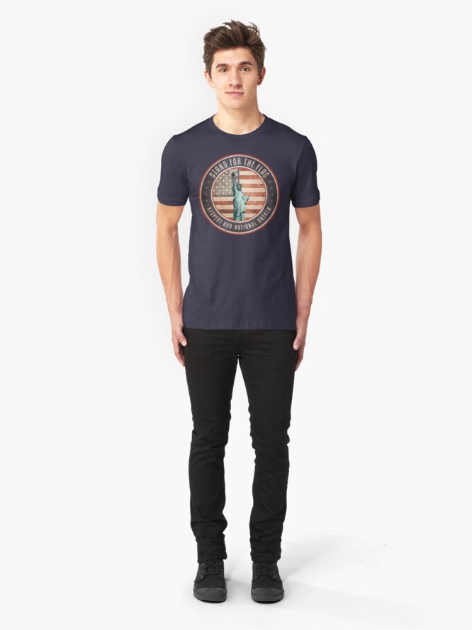 Alternate view of Stand For The Flag Slim Fit T-Shirt
