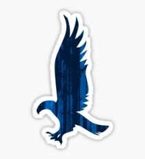 Eagle blue forest Sticker