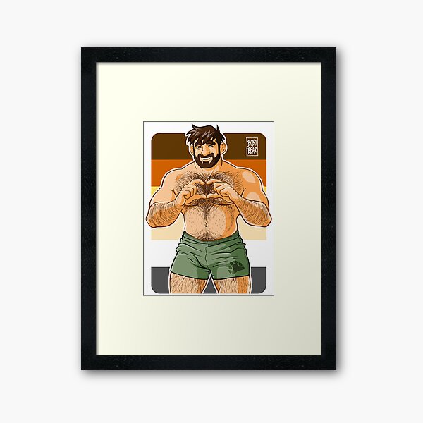 ADAM I LOVE YOU - BEAR PRIDE Framed Art Print