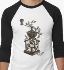 Hustle and Grind Men's Baseball ¾ T-Shirt