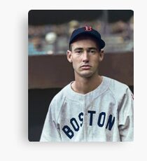 Ted Williams - Colorized Portrait Canvas Print