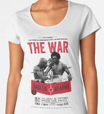 Camiseta premium para mujer Hagler vs Hearns camiseta de boxeo