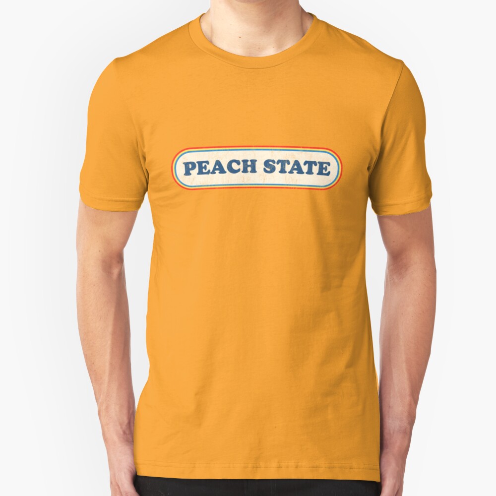 Peach State | Retro Badge Slim Fit T-Shirt