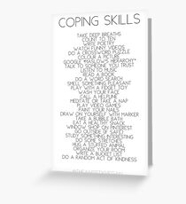 Coping Skills Greeting Card