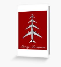Merrry Christmas Aviation Airplane Aviation Gift Greeting Card