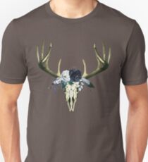 Bohemian Deer Head Skull Unisex T-Shirt
