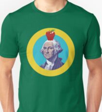 Washington Apple Flagge Slim Fit T-Shirt