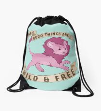 Mochila de cuerdas Todas las cosas buenas son salvajes y libres