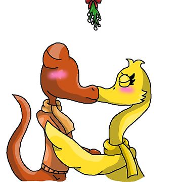 Orange X Yellow Mistletoe (Rainbow Friends) | Art Board Print