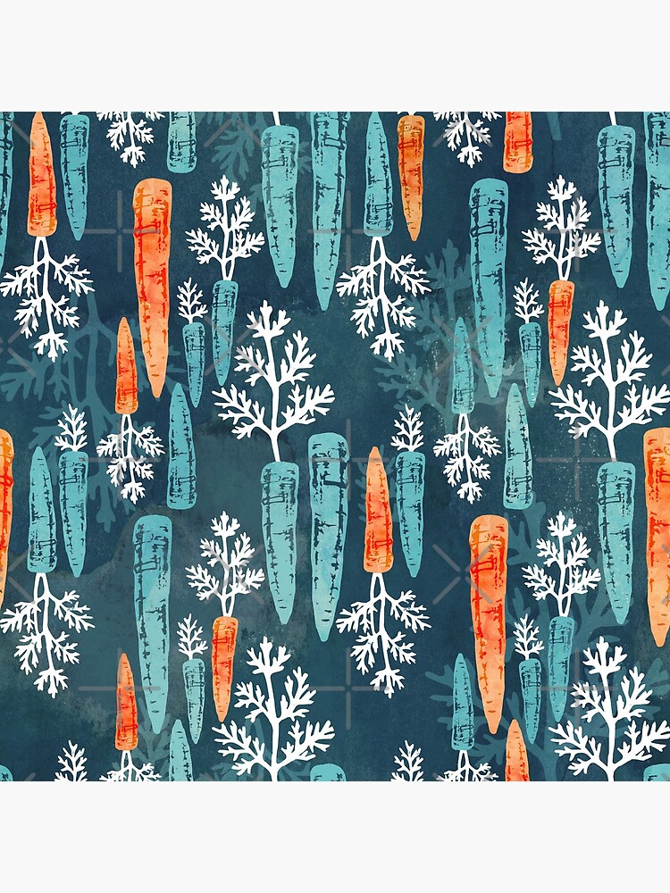 Watercolor carrot repeat by adenaJ