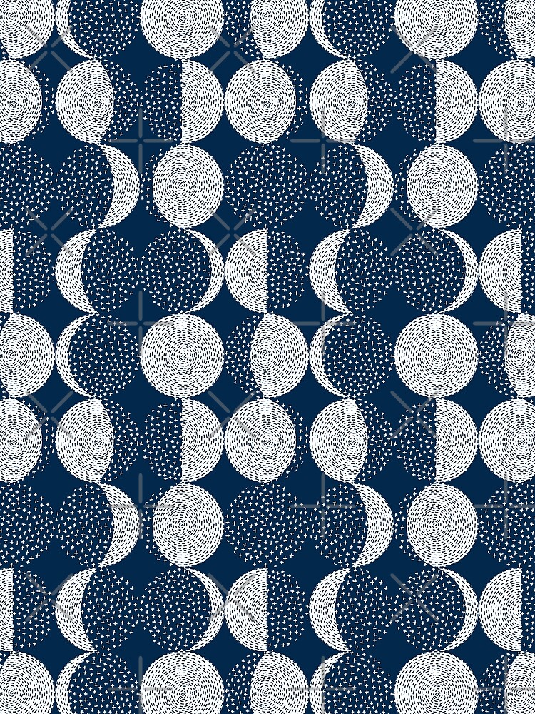 Moon Phases / repeat pattern by marketastengl