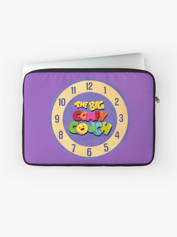 The Big Comfy Couch Clock Laptop Sleeve By Birchandbark Redbubble