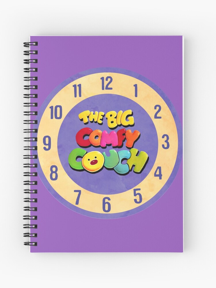 The Big Comfy Couch Clock Spiral Notebook By Birchandbark Redbubble