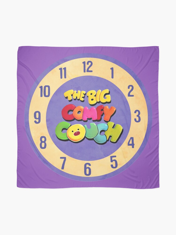 The Big Comfy Couch Clock Scarf By Birchandbark Redbubble