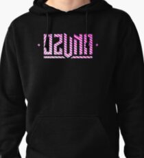 Ozuna Logo Pink White Pullover Hoodie