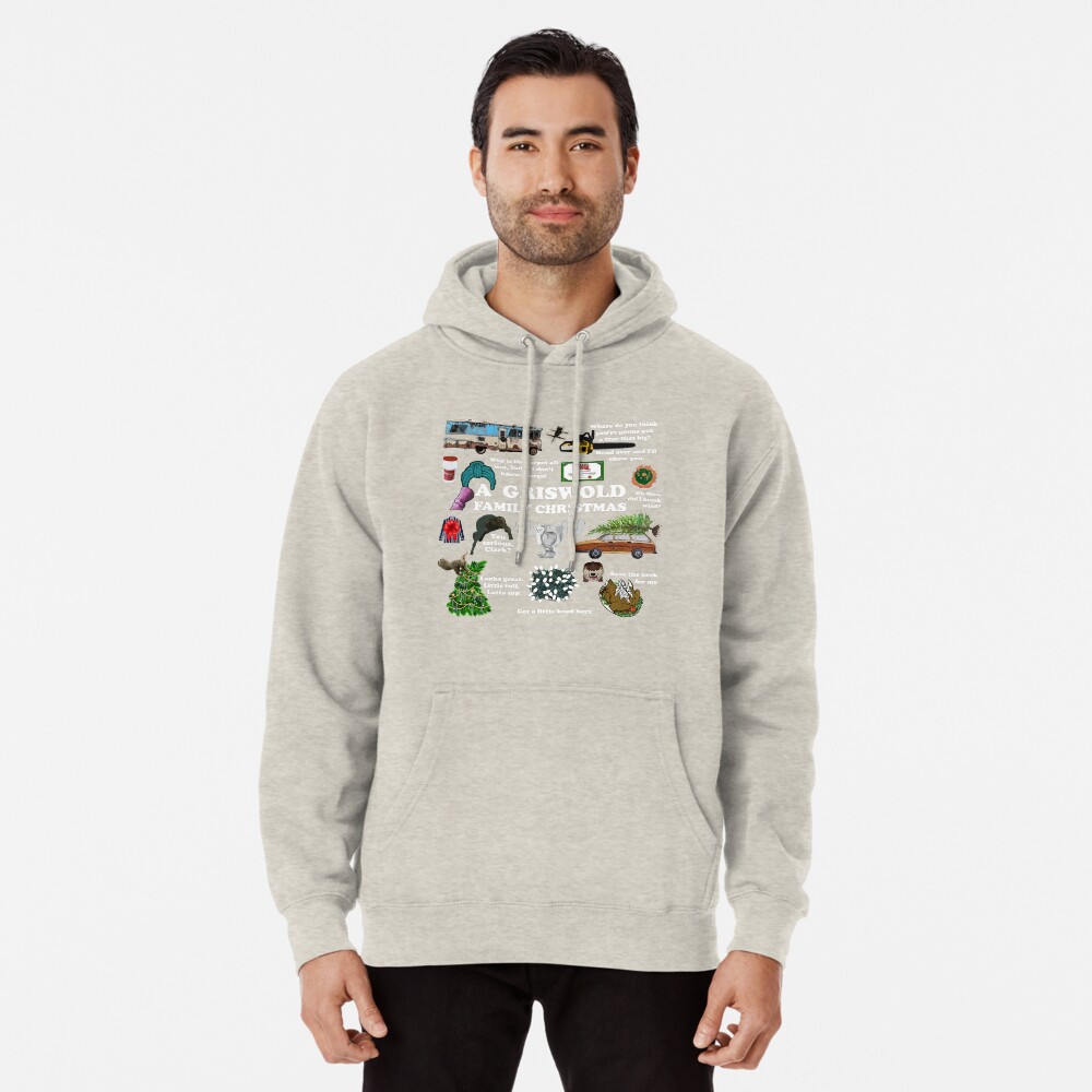 Christmas Vacation Collage Pullover Hoodie