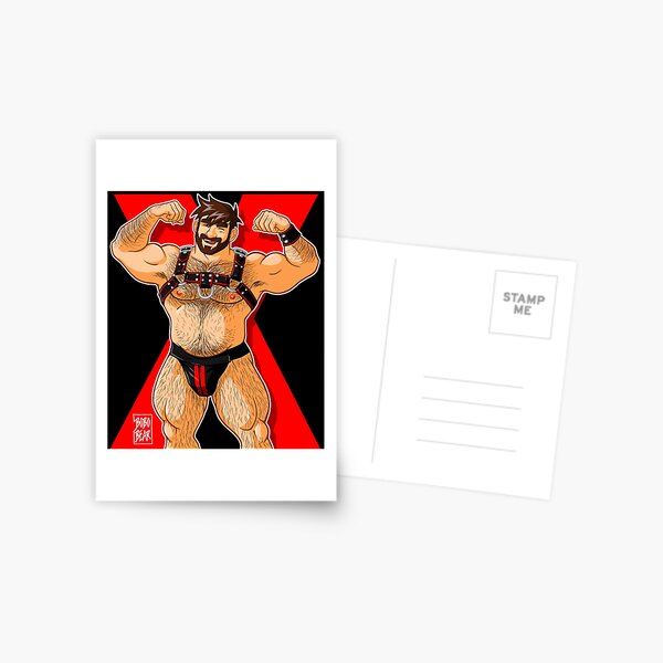 ADAM LIKES HARNESS - RED Postcard