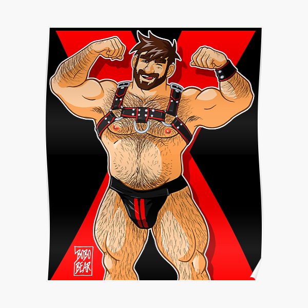 ADAM LIKES HARNESS - RED Poster