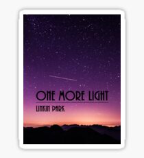 One More Light design Sticker