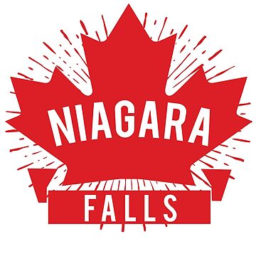 Niagara Falls Canada Maple Leaf Flag Toronto Buffalo Essential T-Shirt for  Sale by ZamerskiDesigns