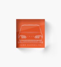 Ford Econoline - front Stencil, white Acrylic Block