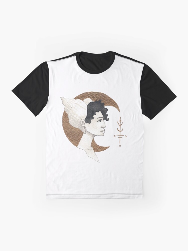 T-shirt graphique ''Moon and Sea Shell' : autre vue