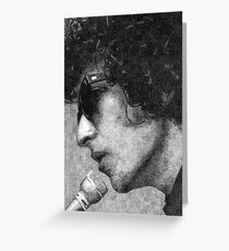 bob dylan Greeting Card