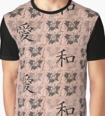 Peace & Love Flower Graphic T-Shirt