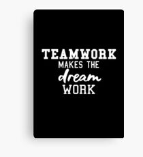 Teamarbeit macht den Traum BTS Leinwanddruck