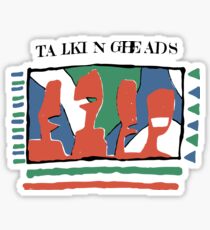 Talking Heads - Yellow 80's Sticker