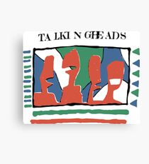 Talking Heads - Gelb 80 & nbsp; s Leinwanddruck