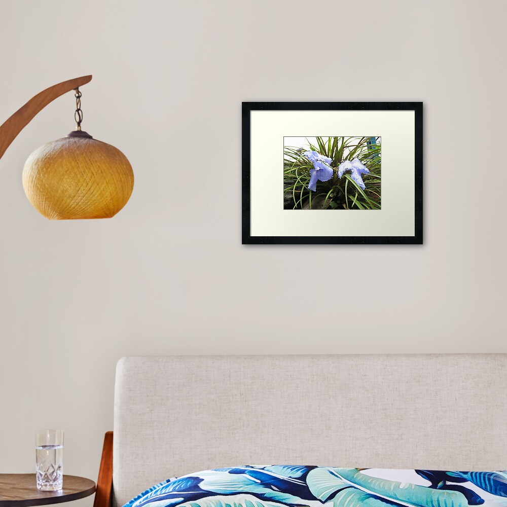 Wet Blue Framed Art Print