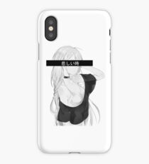 Sexy Sad Anime Girl iPhone Case