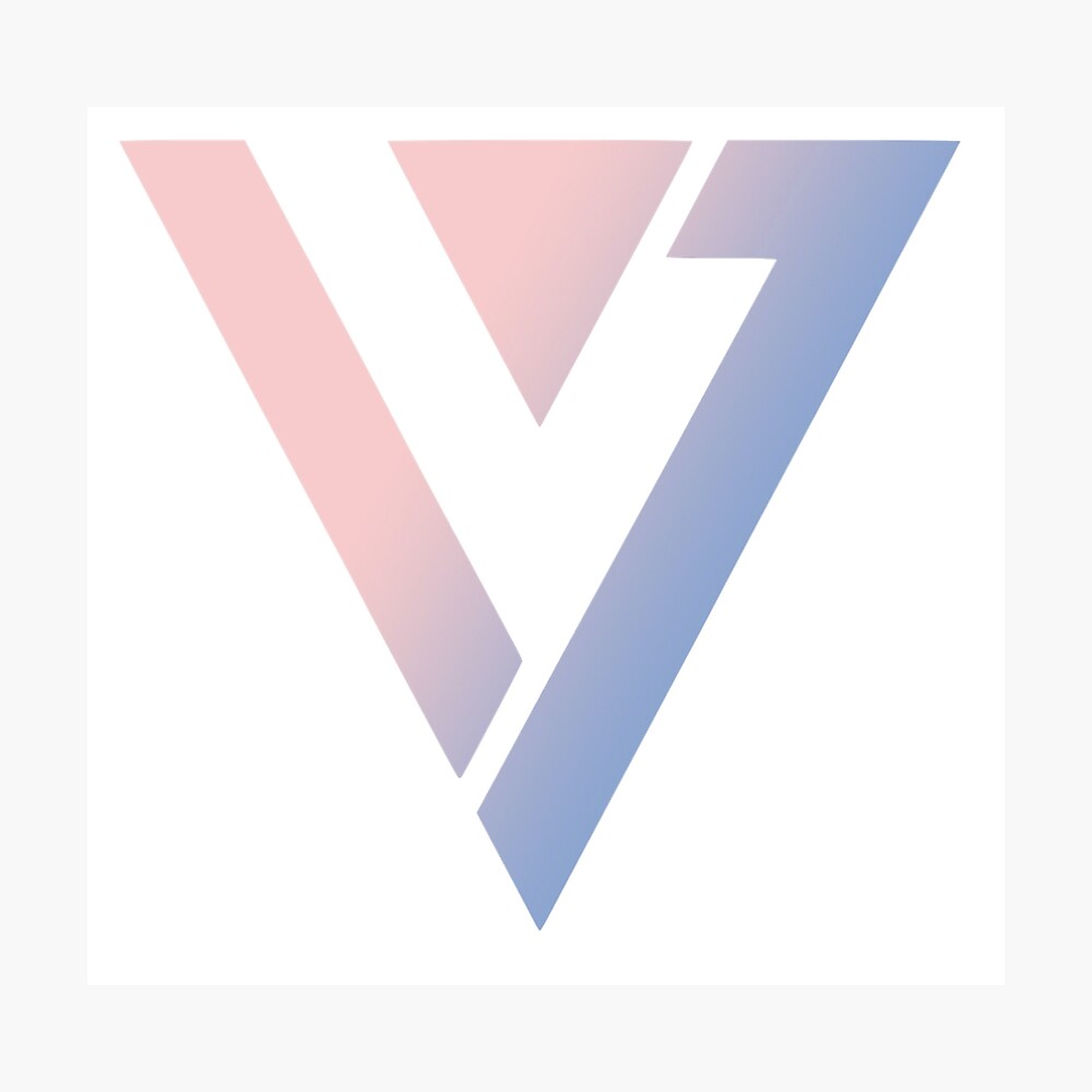 "Seventeen Logo" Photographic Print by hauntihng Redbubble