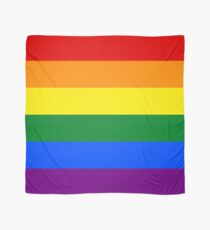 Gay Pride Rainbow Flag Scarf