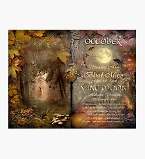 October - Vine Moon Photographic Print