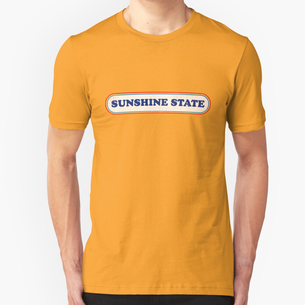 Sunshine State | Retro Badge Slim Fit T-Shirt